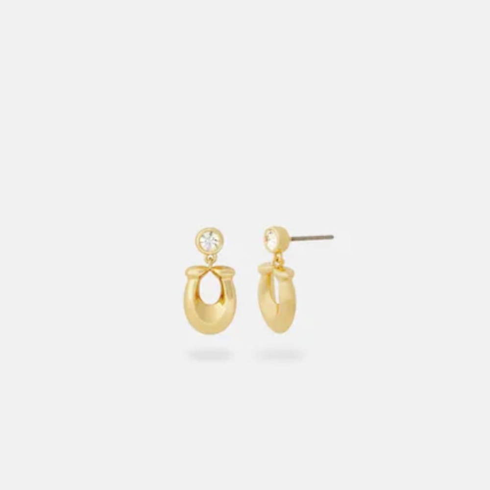 NWT Coach Signature Drop earrings